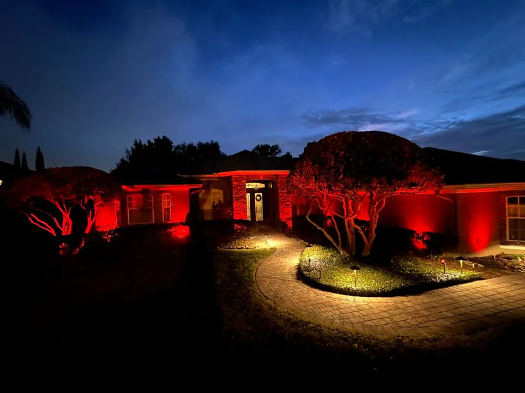 Red Outdoor LED Lighting