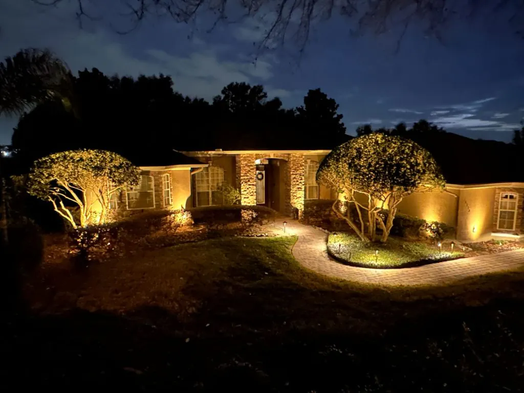 Warm White Outdoor LED Lighting