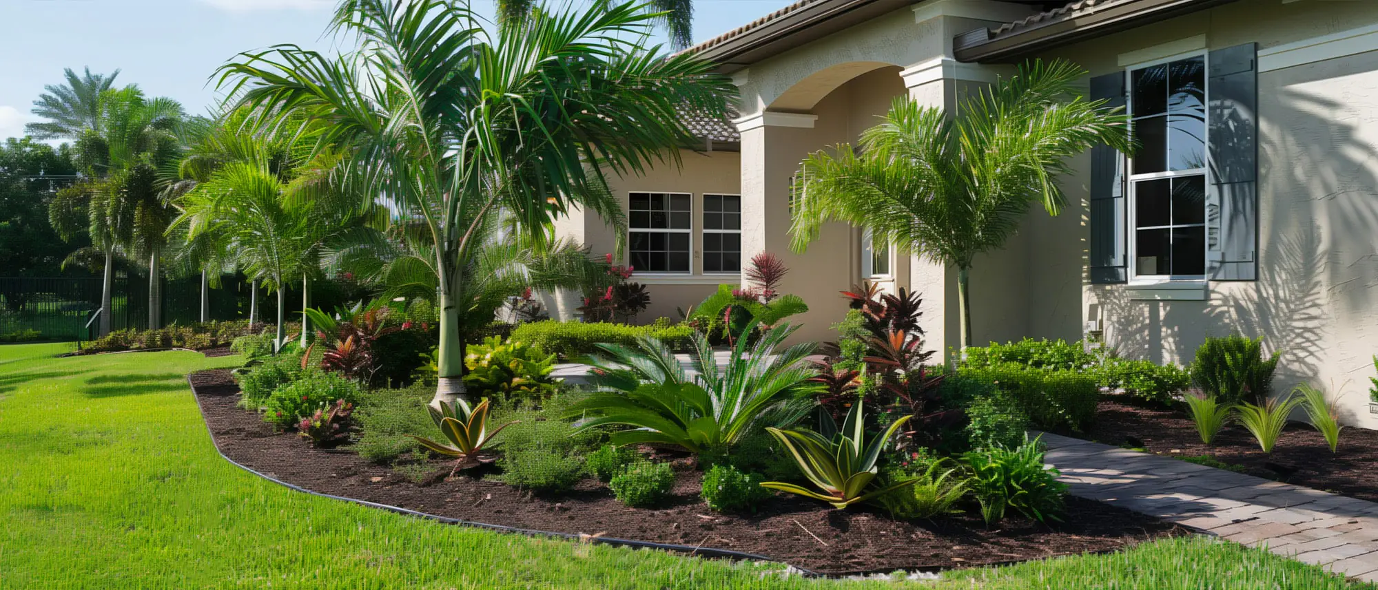 Tropical Landscaping Curb Appeal